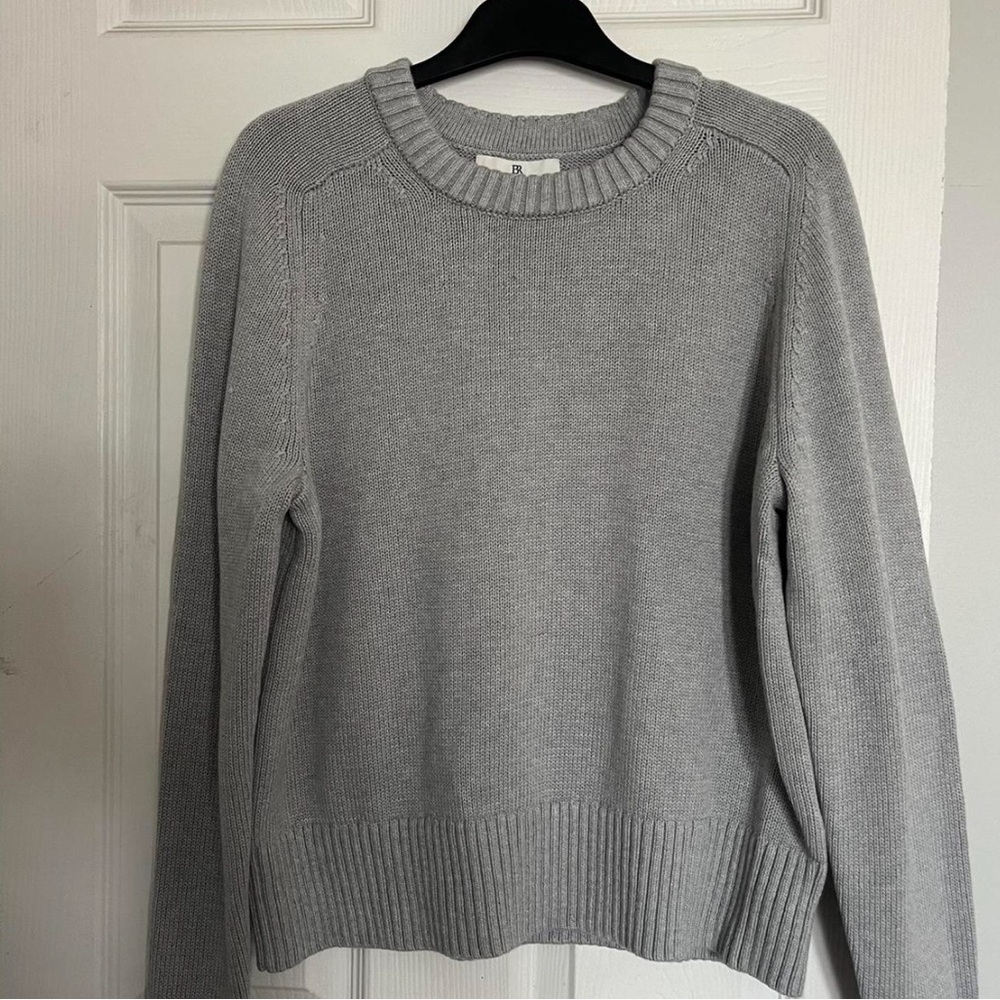 Banana Republic Gray Crew Neck Sweater
